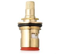 Cartouche de robinet à disque en céramique 1/2 pour robinet BSP 20 dents quart de tour pour robinets de cuisine Franke Ascona, rouge, main gauche