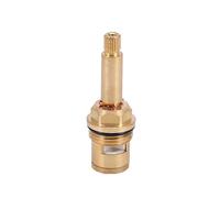 Cartouche de robinet à disque en céramique et laiton, remplacement de valve à quart de tour 1/2" X 75mm x 10mm pour robinets de salle de bain et cuisine, cartouche de robinet (NN-Red-65MM)