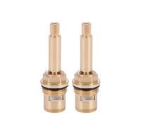 Cartouche de robinet, cartouche à disque en céramique et laiton G3/4" Remplacement de valve de robinet pour robinets de salle de bain et de cuisine, hauteur : 78 mm, 20 cannelures (TT-82MM)