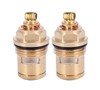 Cartouche de robinet, cartouche à disque en céramique et laiton G3/4" Remplacement de valve de robinet pour robinets de salle de bain et de cuisine, hauteur : 78 mm, 20 cannelures (AA-42MM)