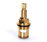 Cartouche de robinet, cartouche à disque en laiton et céramique, remplacement de valve de robinet, quart de tour, G1/2" x 73 mm x 9 mm, longueur de cannelure, 20 dents (LL-Red-60MM)