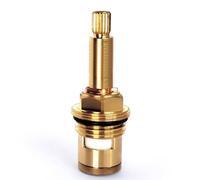 Cartouche de robinet, cartouche à disque en laiton et céramique, remplacement de valve de robinet, quart de tour, G1/2" x 73 mm x 9 mm, longueur de cannelure, 20 dents (PP-Red-73MM)
