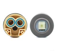 Cartouche de robinet de 40 mm en porcelaine pour contrôle de l'eau chaude et froide, convient pour l'entretien des robinets de cuisine et de salle de bain (noyau de valve)