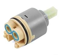 Cartouche de robinet en porcelaine de 40 mm pour robinet chaud et froid - Kit de réparation pour évier de cuisine et salle de bain - Disque ABS bleu (1. Valve)