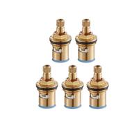 Cartouche de robinet mélangeur Robinet De Cuisine À Simple Tiroir, Mitigeur Standard En Céramique 1/2", Cartouches Quart Tour, Accessoires Salle Bains(5 Pcs)