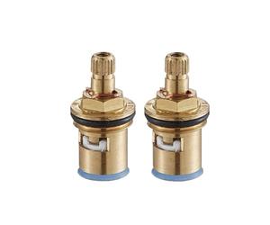 Cartouche de robinet mélangeur Robinet De Cuisine À Simple Tiroir, Mitigeur Standard En Céramique 1/2", Cartouches Quart Tour, Accessoires Salle Bains(2 Pcs)