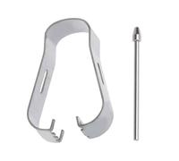 Cartouche de stylo en métal argenté avec clip pour fixer des documents en toute sécurité pour une écriture fluide