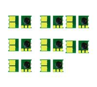 Cartouche De Toner 125A CB540A CB541A CB542A CB543A, Puce pour HP Color 1312 CP1215 CP1217 CP1515 CP1518 1215 1515 1518, 8 Pièces(8PCS CB540A Black)
