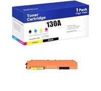 Cartouche de Toner 130A Compatible avec Les Cartouches de Toner HP 130A CF350A CF351A CF352A CF353A avec Puce pour imprimante HP M176 M176FN M177 M177FW (BK, M, C, Y),Y
