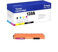 Cartouche de Toner 130A Compatible avec Les Cartouches de Toner HP 130A CF350A CF351A CF352A CF353A avec Puce pour imprimante HP M176 M176FN M177 M177FW (BK, M, C, Y),M