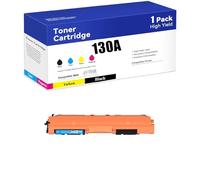 Cartouche de Toner 130A Compatible avec Les Cartouches de Toner HP 130A CF350A CF351A CF352A CF353A avec Puce pour imprimante HP M176 M176FN M177 M177FW (BK, M, C, Y),C