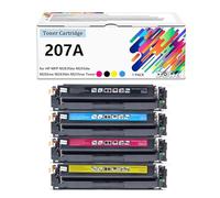 Cartouche de Toner 207X 207A avec Puce, Compatible avec Les imprimantes Multifonctions HP LaserJet Pro MFP M283fdw, M255dw, M283fdn, M282nw, M255nw,Set-with Chip