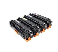 Cartouche De Toner 305A CE410A 305X CE411A CE412A CE413A avec ChipFit for HP LaserJet Enterprise 300 Couleur M351 M375nw 400 M451dn M475dn Dw(305A CE411A C 2.6K)
