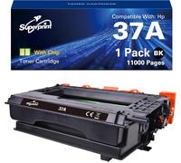 Cartouche De Toner 37A Noire (Avec Puce) Compatible Avec Hp 37A Cf237A Toner Laserjet Enterprise M607N/Dn M608N/Dn/X M609X/Dh/Dn M631H/Z/Dn M632H/Fht/Z M633Fh/Z (Norme, 11000 Pages[Cartouche1925]