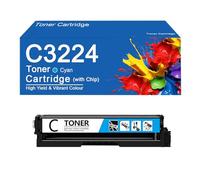Cartouche de Toner 4 Couleurs C3224 de Remplacement pour imprimantes Lexmark C3224dw, C3326dw et C3426dw. Installation et Utilisation faciles.,with Chip-Cyan