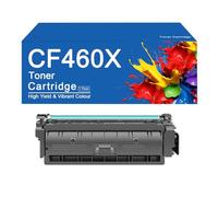Cartouche de Toner 4 Couleurs CF460X de Remplacement pour imprimante HP Color Laserjet Enterprise M652n, M652dn, M653dn, M653x, 653dh, Haut rendement (27 000 Pages),656X-BK