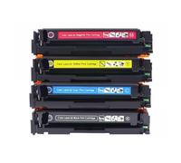 Cartouche de Toner 4 Couleurs Compatible avec CF540A 203A CF541A CF543A Compatible avec M254nw M254dw MFP M281fdw M281fdn M280nw(4PCS BK C M Y)