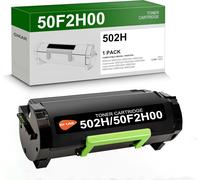 Cartouche De Toner 502H 50F2H00 Pour Lexmark 502H Compatible Avec Les Imprimantes Lexmark Ms310, Ms312, Ms315, Ms410, Ms415, Ms510, Ms610[ENC941046]