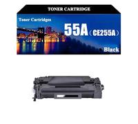 Cartouche de Toner 55A Compatible avec HP 55A CE255A, Encre Noire à Haut rendement avec Puce pour imprimante HP M525DN, M525C, P3011, P3015, P3015D, P3015N (1 Paquet),Black-1 Pack