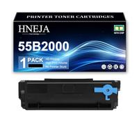 Cartouche De Toner 55B2000 pour Lexmark MS331dn MX331adn MS431dn MX431adn MS431dw MX431adw Imprimante,Black-1 Pack