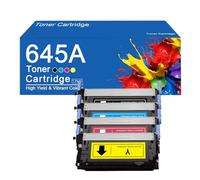 Cartouche de Toner 645A Haute capacité, Compatible avec Les imprimantes HP Color LaserJet 5550dn, 5550n et 5500dn (Compatible C9730A, C9731A, C9733A et C9732A).,645A -4Color