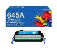 Cartouche de Toner 645A Haute capacité, Compatible avec Les imprimantes HP Color LaserJet 5550dn, 5550n et 5500dn (Compatible C9730A, C9731A, C9733A et C9732A).,645A -Cyan