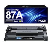 Cartouche de toner 87A pour imprimante HP - Remplacement compatible pour imprimante HP 87A CF287A 87X CF287X pour HP Laserjet Enterprise M506 M506dn M506n M506x M501n M501dn M527f M527dn M527z (Noir,
