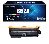 Cartouche de Toner à Haut rendement 652A Compatible avec Puce pour HP CF320A CF321A CF322A CF323A pour imprimante HP M680dn M680f M680z 1 Paquet BK C M Y 16500 Pages ,C-1 Piece