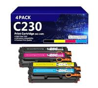 Cartouche de Toner C230 K/C/M/Y pour imprimante Xerox C230/C235, Compatible 006R04391, 006R04392, 006R04393, 006R04394, Remplacement sans Puce, Haut rendement,Set-3500pages