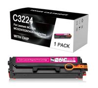 Cartouche de Toner C3224 Compatible avec Les imprimantes Lexmark C3224, C3326, C3426, MC3224, MC3326, MC3426, C3220K0, C3220C0, C3220M0, C3220Y0,C-1500 Pages