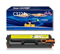 Cartouche de Toner C3224 Compatible avec Les imprimantes Lexmark C3224, C3326, C3426, MC3224, MC3326, MC3426, Impression Haute définition avec Puce,Y-1500 Pages