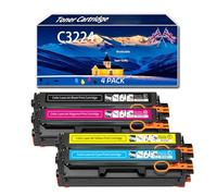 Cartouche de Toner C3224 Compatible avec Les imprimantes Lexmark C3224, C3326, C3426, MC3224, MC3326, MC3426, Impression Haute définition avec Puce,Set-1500 Pages