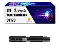 Cartouche De Toner C7120 avec Puce, Compatible avec L'imprimante Xerox Versalink C7120 C7125 C7130, Cartouches De Remplacement À Haut Rendement,Black-1 Set