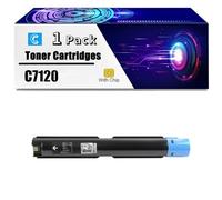 Cartouche De Toner C7120 avec Puce, Compatible avec L'imprimante Xerox Versalink C7120 C7125 C7130, Cartouches De Remplacement À Haut Rendement,Cyan-1 Set