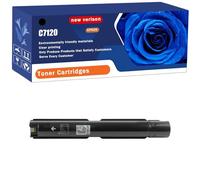 Cartouche De Toner C7120 avec Puce, Remplacement pour Xerox C7120 C7125 C7130, Compatible avec Les Imprimantes Xerox C7120 C7125 C7130, 18 000 À 31 300 Pages,Black-1 Set