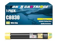 Cartouche De Toner C8030 Remanufacturée 006R01697 006R01698 006R01699 006R01700 Toner Haute Capacité pour Imprimantes Xerox AltaLink C8030 C8035 C8045 C8055 C8070,Yellow-1 Set