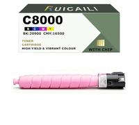 Cartouche de Toner Cartridge C8000 106R04053 106R04050 106R04051 106R04052 Remplacement pour imprimante Xerox C8000 C8000DT (1PK-Magenta)