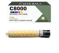 Cartouche de Toner Cartridge C8000 106R04053 106R04050 106R04051 106R04052 Remplacement pour imprimante Xerox C8000 C8000DT (1PK-Jaune)