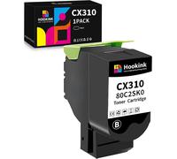 Cartouche De Toner Compatible 2500Pages 80C0S10 800S1 80C2Sk0 80C20K0 80C2Ske 80C20Ke 802K 802Sk 802Ke 802Ske Compatible Avec Lexmark Cx310 Cx310N (1 Noir)[Cartouche122]