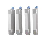 Cartouche de toner compatible 4PCS Compatible avec les imprimantes C831 C841 Fonctionne avec Okidata C831N C831DN C831CDTN C841CDTN Remplacement Compatible avec 44844505 44844512(44844525 26 27 28)
