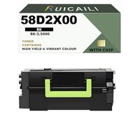 Cartouche de Toner Compatible 58D2X00 Cartouche de Toner Imprimer 55000 pages noires de Remplacement à Utiliser pour Les imprimantes pour Lexmark MS725 MS725dvn MS821n MS822de MS823n MS825dnv MX721ade