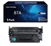 Cartouche de Toner Compatible 87A 87X CF287A CF287X pour HP LaserJet Pro M501n M501dn M506n M506dn M506x M506xm M527z M527dn M527f M527c M527dnm Imprimantes avec Puce,Black-1 Pack
