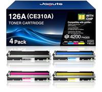 Cartouche de Toner Compatible avec HP 126A CE310A CE311A CE312A CE313A,4Pack