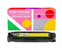 Cartouche de Toner Compatible avec Les imprimantes 203X CF540X 203A CF540A pour HP Color LaserJet Pro M254dw M254dn M254nw Color LaserJet Pro MFP M281fdw M280nw M281cdw M281fdn(Yellow,High Yield)