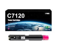 Cartouche De Toner Compatible avec Xerox C7120 006R01824 006R01825 006R01826 006R01827 Haut Rendement Compatible avec Imprimantes Xerox Versalink C7120 C7125 C7130, avec Puce,Magenta-1 Set
