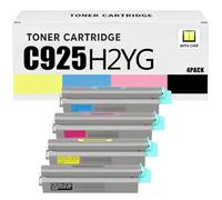Cartouche de Toner Compatible C925H2KG pour Lexmark | Haute Capacité 8 500 Pages Noir / 7 500 Pages Couleur pour Imprimante Lexmark C925de C925 X925 X925de avec Puce,4pack