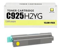 Cartouche de Toner Compatible C925H2KG pour Lexmark | Haute Capacité 8 500 Pages Noir / 7 500 Pages Couleur pour Imprimante Lexmark C925de C925 X925 X925de avec Puce,Yellow