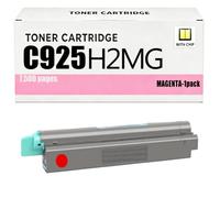 Cartouche de Toner Compatible C925H2KG pour Lexmark | Pour Lexmark C925de C925 X925 X925de - Haute Capacité 8 500 Pages Noir / 7 500 Pages Couleur avec Puce,Magenta