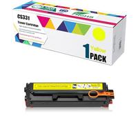 Cartouche De Toner Compatible CS331 De Capacité Standard 1500 Pages pour Imprimantes Lexmark CS331DW CS431DW CX331ADWE CX431ADW (sans Puce),Yellow-1 Pack