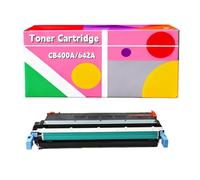 Cartouche de Toner Compatible de Remplacement pour HP 642A CB400A CB401A CB402A CB403A avec imprimante HP Color Laser CP4005 CP4005DN CP4005N(Black,Standard Yield)